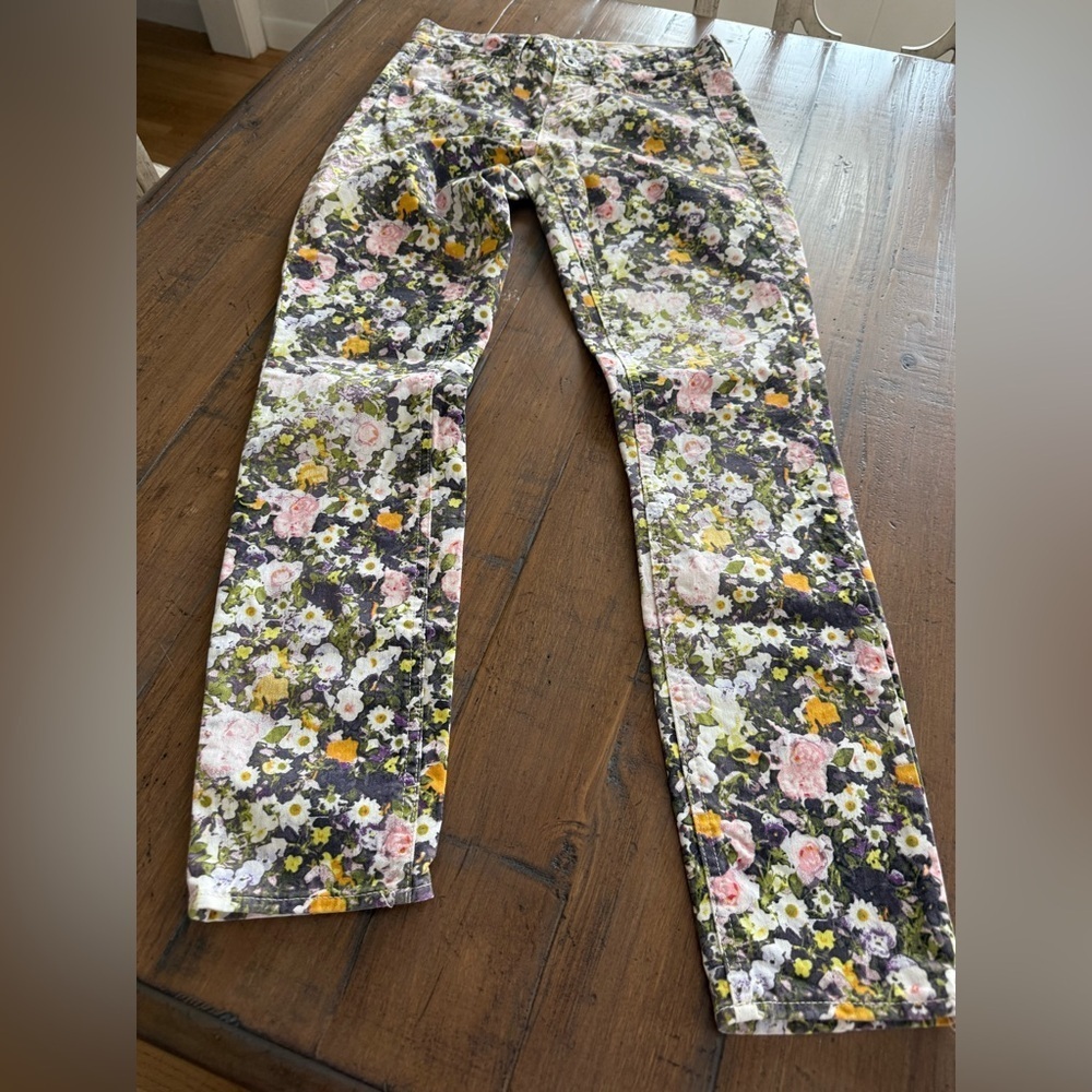 Madewell Sungarden skinny skinny ankle woman’s jeans Size 25. Floral print. - Picture 2 of 7